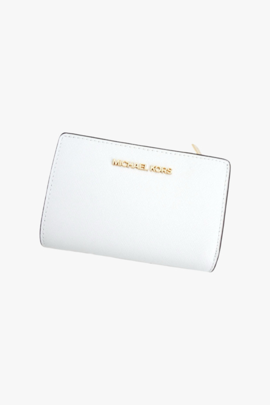 Michael Kors Jet set travel BIFOLD medium kožená dámská peněženka bílá
