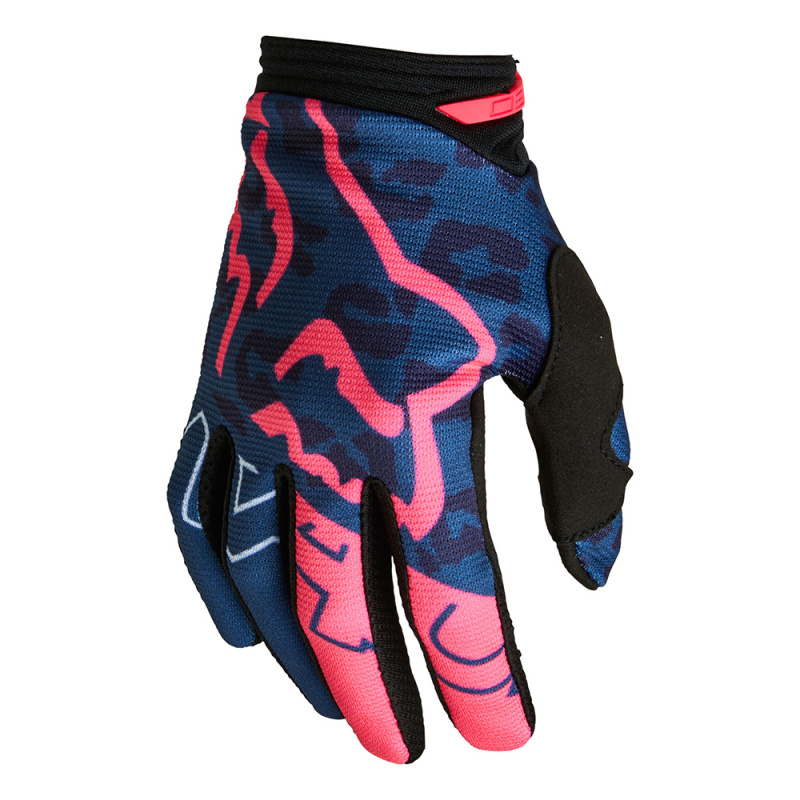 Dámské motokrosové a cyklo rukavice FOX 180 Skew Dark Indigo MX22 tmavá indigo M