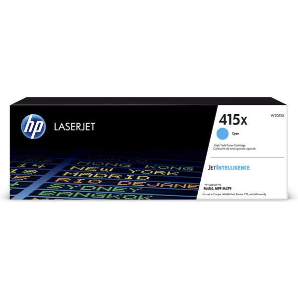 Toner HP W2031X, azurový
