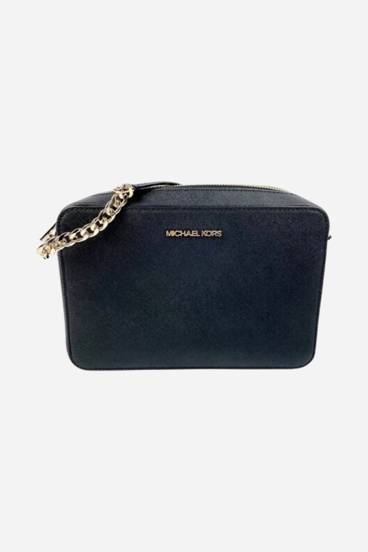 Michael Kors JET SET ITEM crossbody LG EW černá/zlatá dámská kabelka