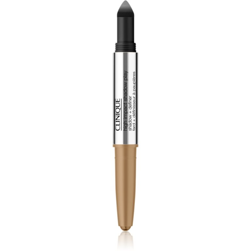 Clinique High Impact Shadow Play™ Shadow & Definer oční stíny v tužce duo odstín Sparkling wine + Caviar 1.9 g