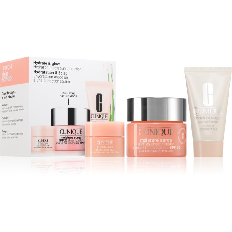 Clinique Hydrate & Glow Sun Set dárková sada pro intenzivní hydrataci pleti