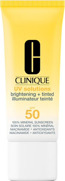 CLINIQUE UV Solution brightening + tinted SPF 50 medium minerální opalovací krém na obličej 40 ml