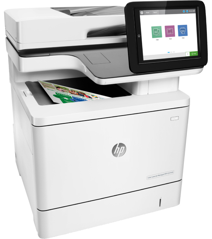 Multifunkční laserová tiskárna HP Color LaserJet Managed Flow MFP E57540c / 40 str./min. / bílá Varianta: ivi0