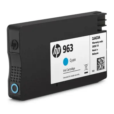 Cartridge HP 3JA23AE č. 963 - azurový