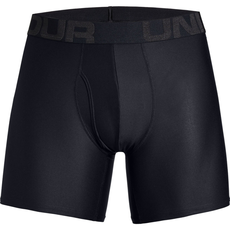 Pánské boxerky Under Armour Tech 6in 2 Pack Black S