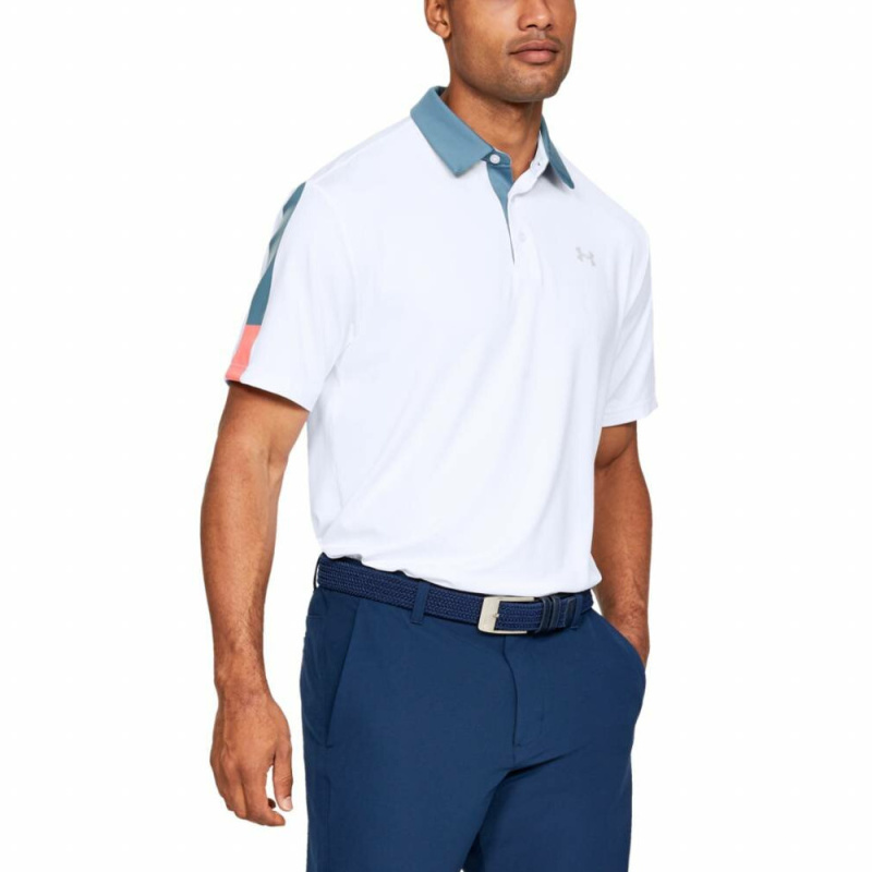 Pánské triko Under Armour Playoff Polo 2.0 White 121 L