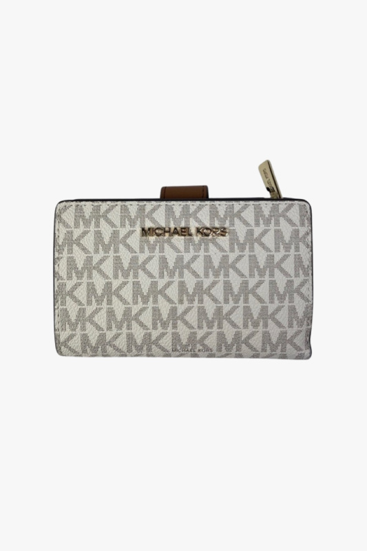 Michael Kors Jet set travel BIFOLD medium  dámská peněženka vanilla monogram
