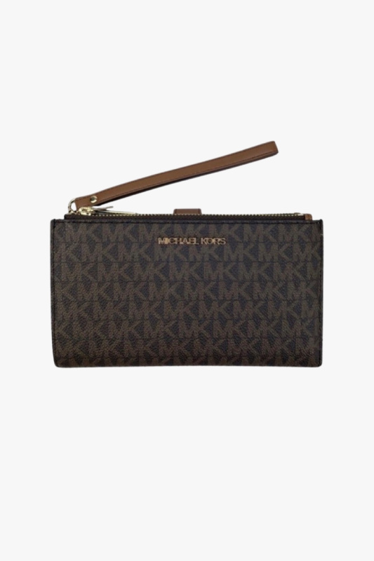 Michael Kors Adele Smartphone peněženka hnědá monogram