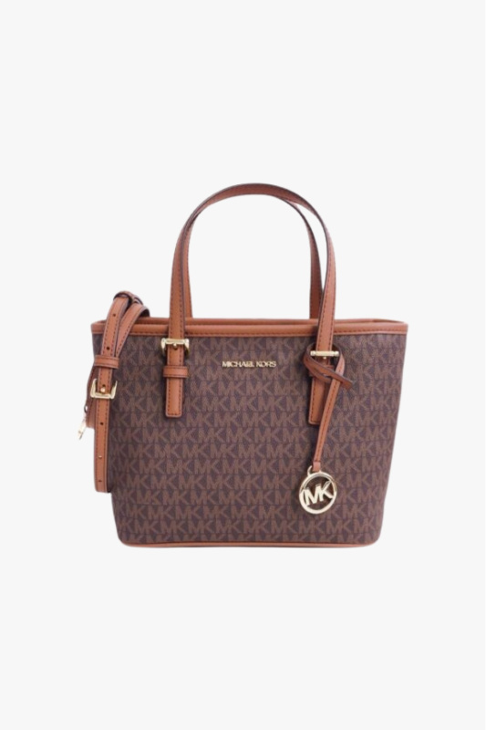 Michael Kors Jet Set Travel XS CRYL CONV TZ TOTE hnědá monogram dámská kabelka