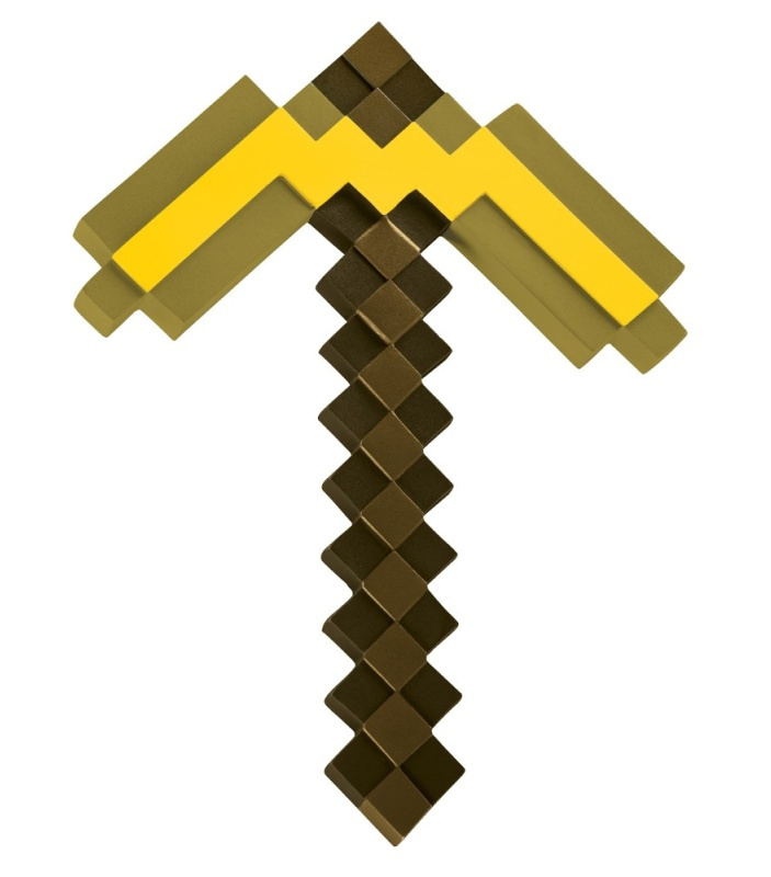 Epee Minecraft krumpáč zlatý