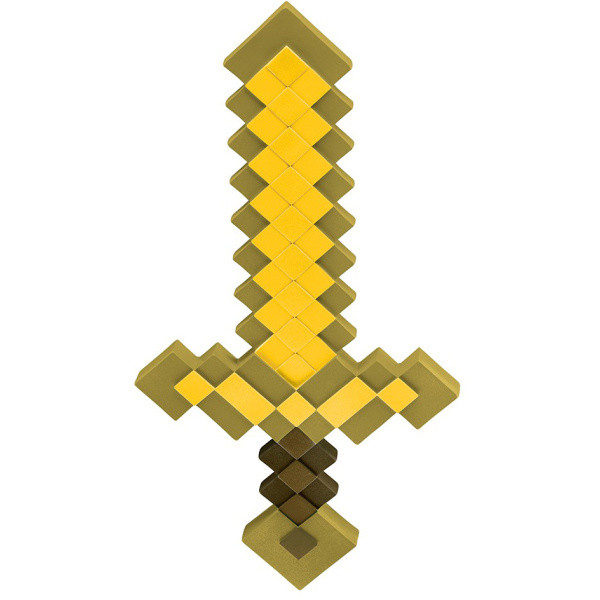 Epee Minecraft meč zlatý