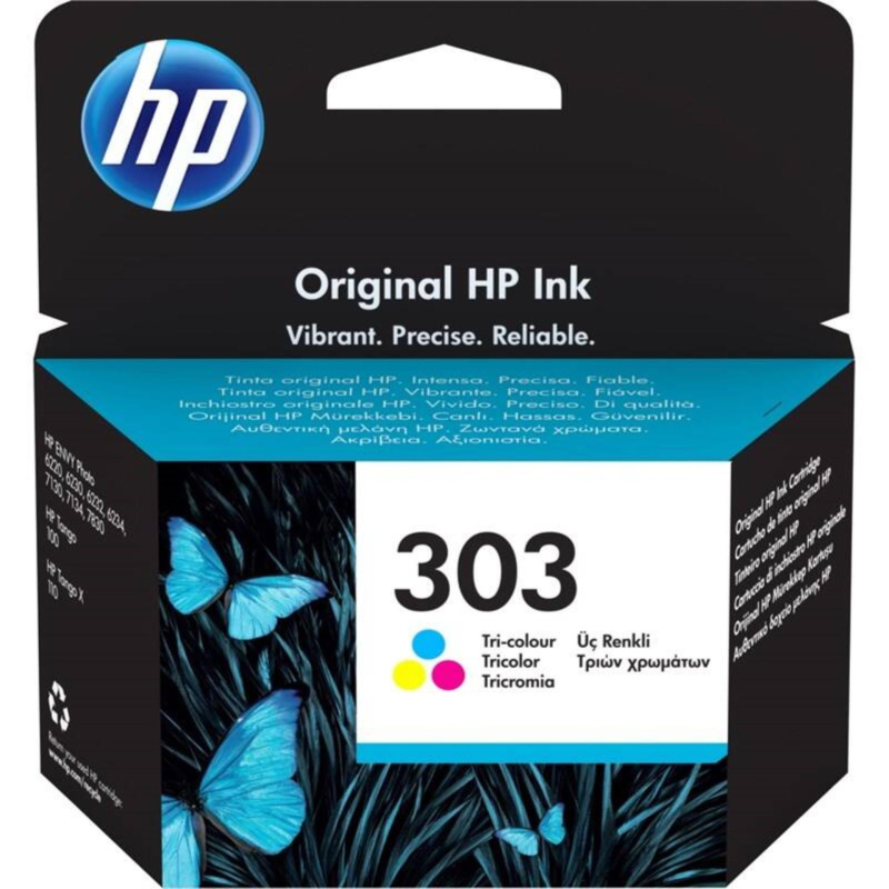 Cartridge HP T6N01AE  , č. 303 -  tříbarevná