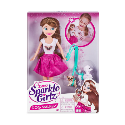 Zuru Panenka Sparkle Girlz se dvěma pejsky
