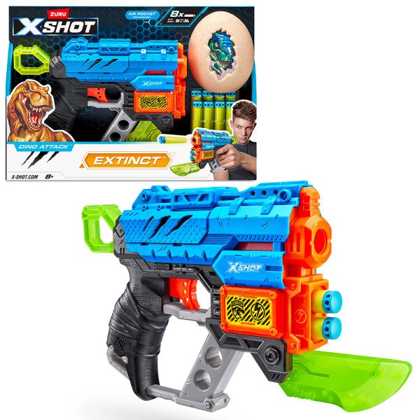 X-SHOT Dino Attack Extinct (1 střední vejce, 8 nábojů)
