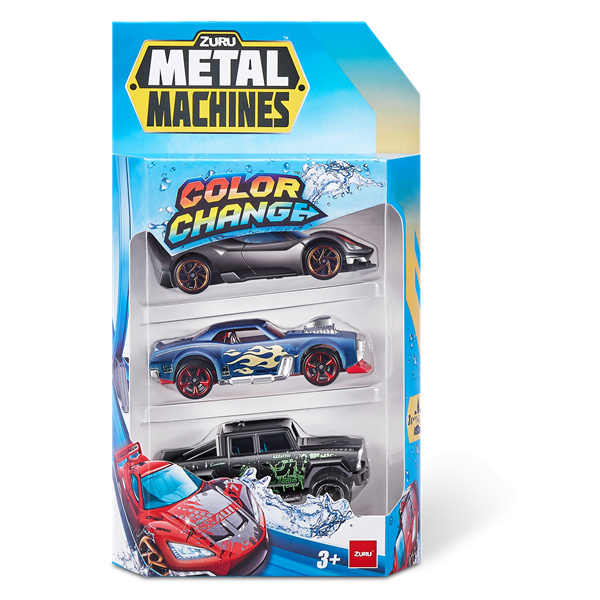 ZURU Metal Machines Sada aut 3 ks - měnící barvu