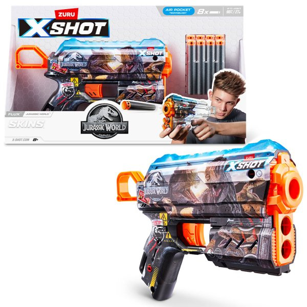 X-SHOT Jurský svět - Skins Series 1 (8 nábojů)