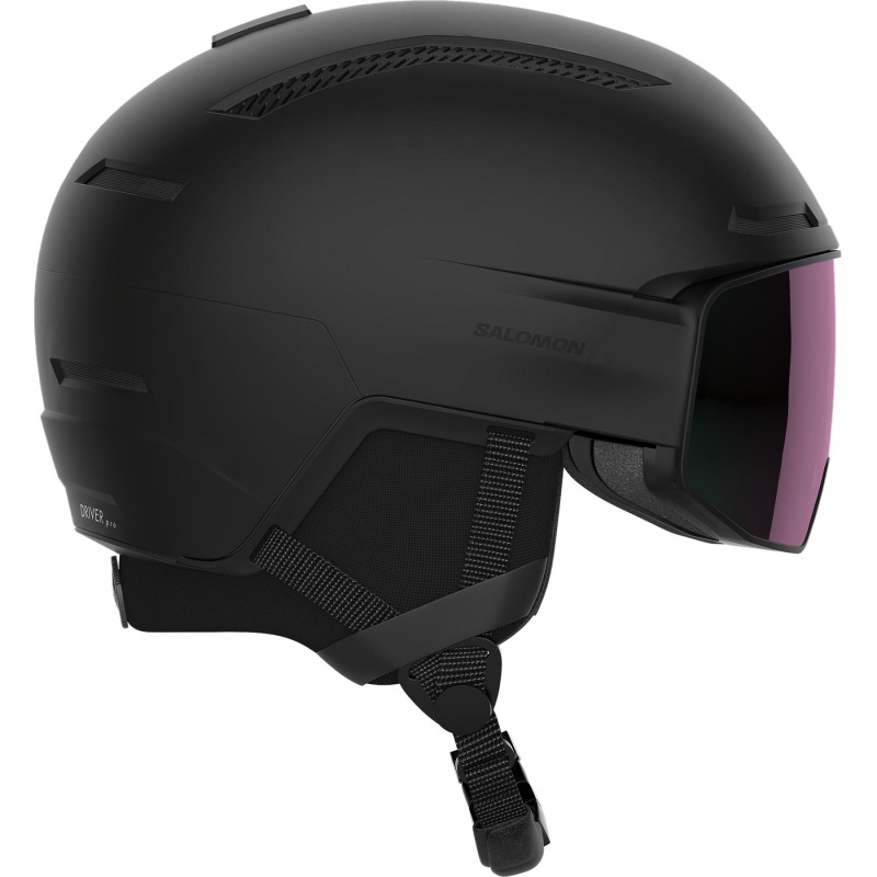 Salomon Driver Pro Sigma, lyžařská přilba s kšiltem, černá