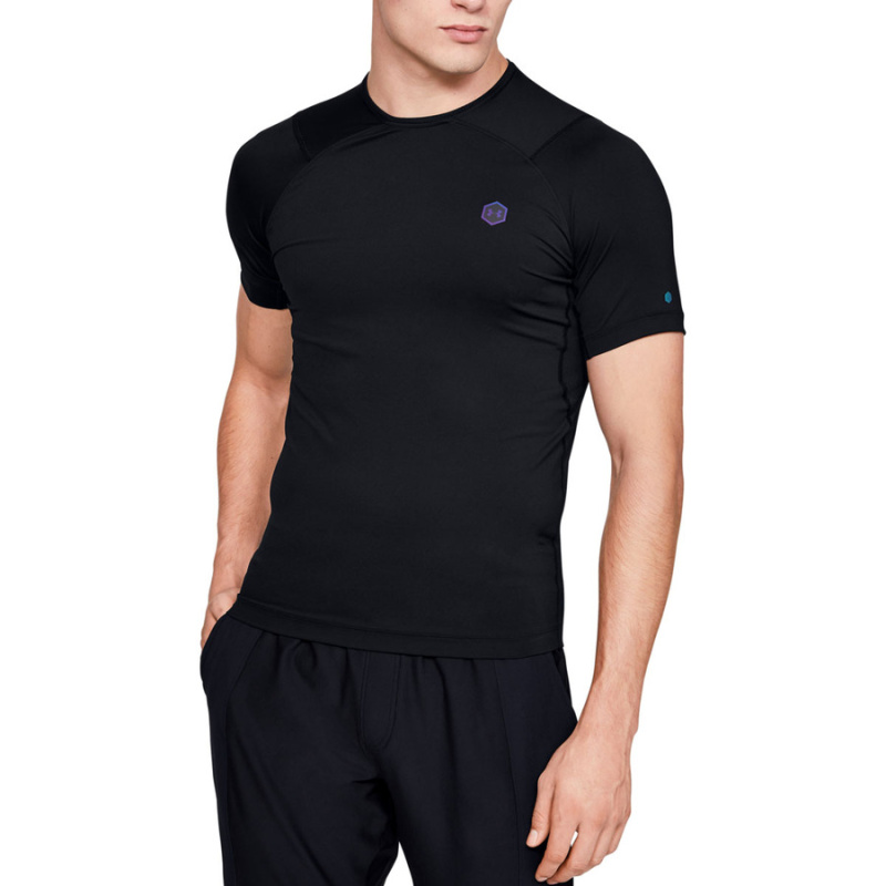 Pánské kompresní triko Under Armour HeatGear Rush Compression SS Black XL