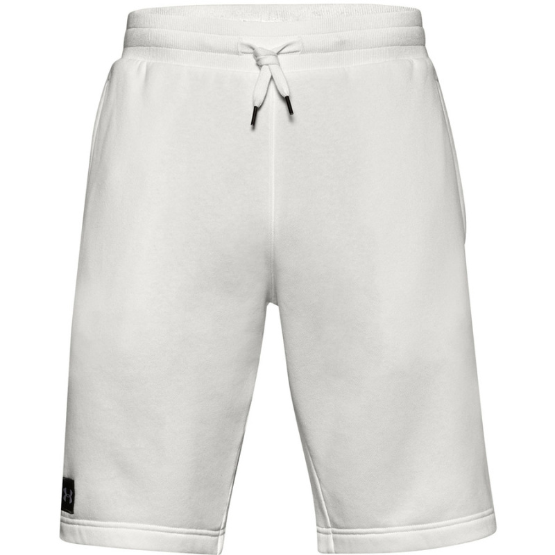 Pánské kraťasy Under Armour Rival Fleece Short Onyx White XXL