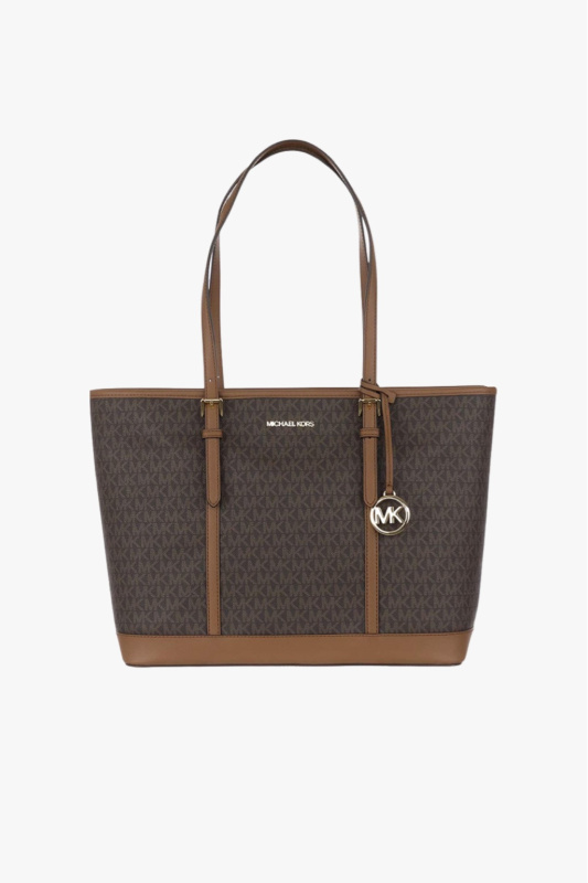 Michael Kors Jet Set Travel LG TZ Shldr Tote hnědá monogram dámská kabelka