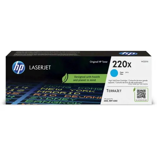 Toner HP W2201X , č. 220X - azurový
