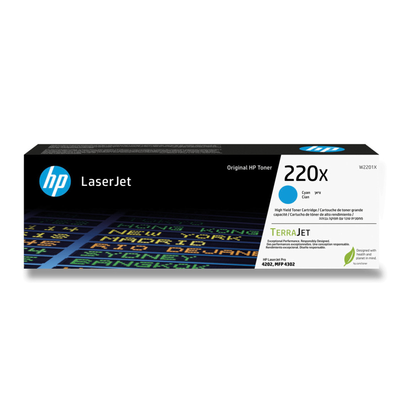 Toner HP W2201X , č. 220X - azurový