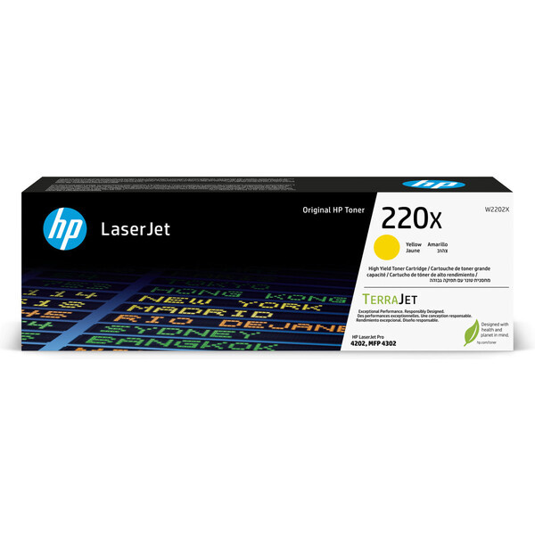 Toner HP W2202X , č. 220X - žlutý