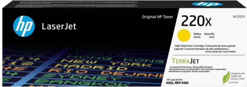 Toner HP W2202X , č. 220X - žlutý