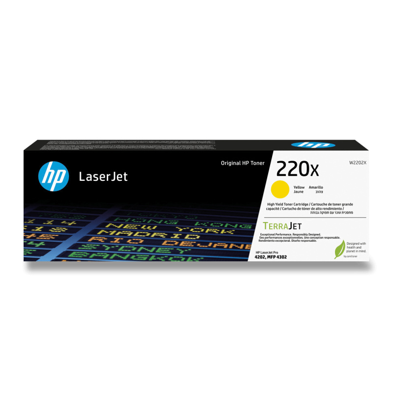 Toner HP W2202X , č. 220X - žlutý