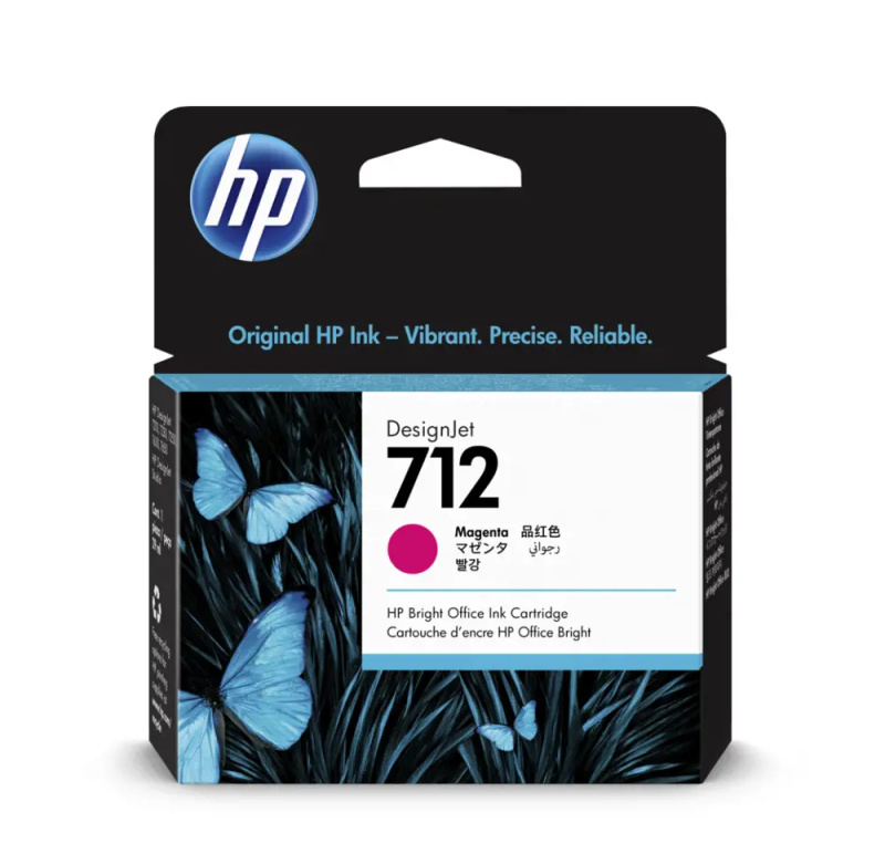 Cartridge HP 3ED68A , č. 712 - purpurová