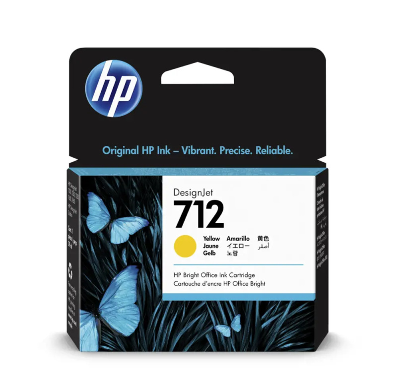 Cartridge HP 3ED69A , č. 712 - žlutá