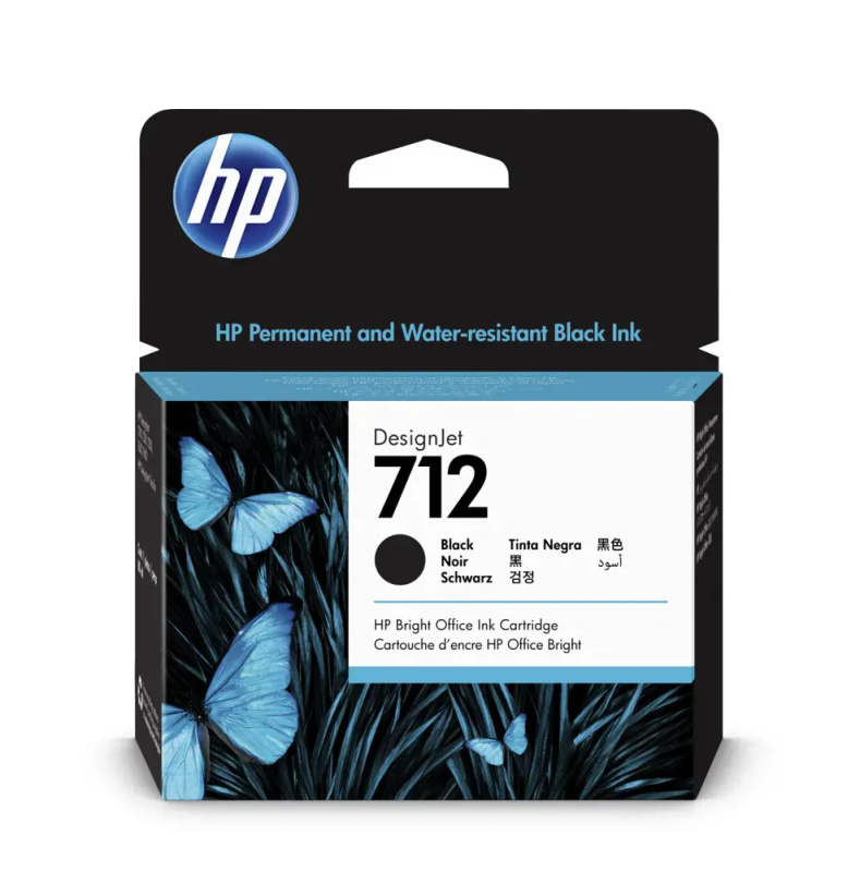 Cartridge HP 3ED71A , č. 712 - černá