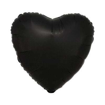 Balónek fóliový Srdce černé matné Albi