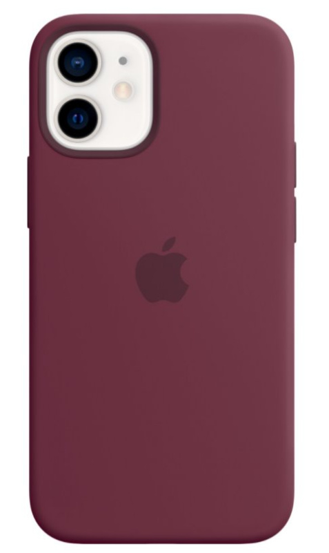 Apple silikonový kryt s MagSafe na iPhone 12 mini švestkový