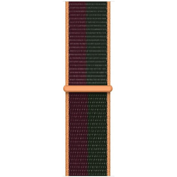 Apple Watch 41mm tmavě višňový/piniový provlékací sportovní řemínek Višňová/piniově zelená