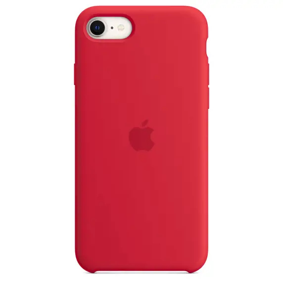 Silikonový kryt na iPhone SE – červená (PRODUCT)RED