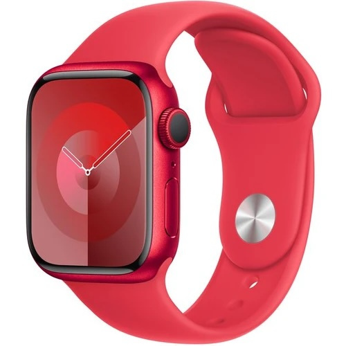 Apple Watch Series 9 41mm GPS (Stav A-) Červená + červený řemínek MNK43CS/A