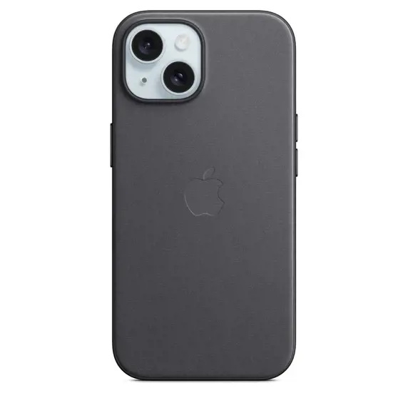 Apple z tkaniny FineWoven s MagSafe na iPhone 15, černé MT393ZM/A