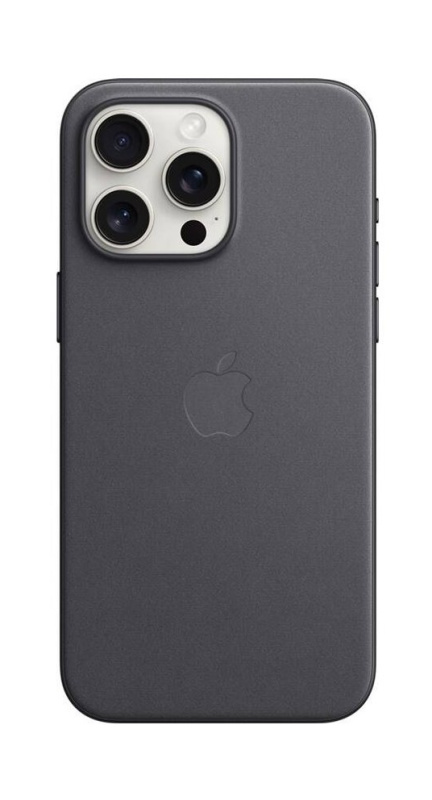 Apple z tkaniny FineWoven s MagSafe na iPhone 15 Pro Max, černé MT4V3ZM/A