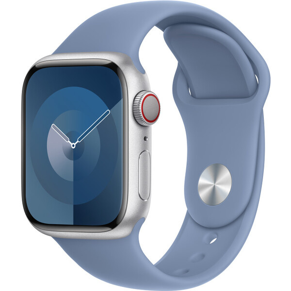 Apple Watch 38/40/41 mm ledově modrý sportovní řemínek – M/L MT363ZM/A