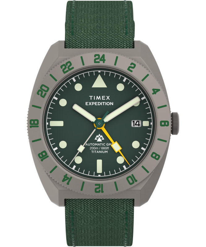 TIMEX Expedition Pioneer Titanium Automatic GMT hodinky