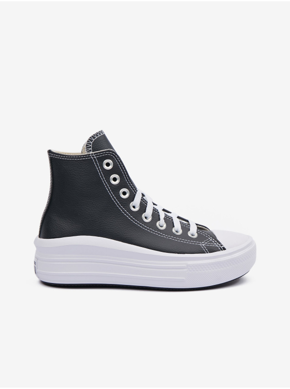 Černé dámské kožené kotníkové tenisky Converse Chuck Taylor All Sta - Dámské