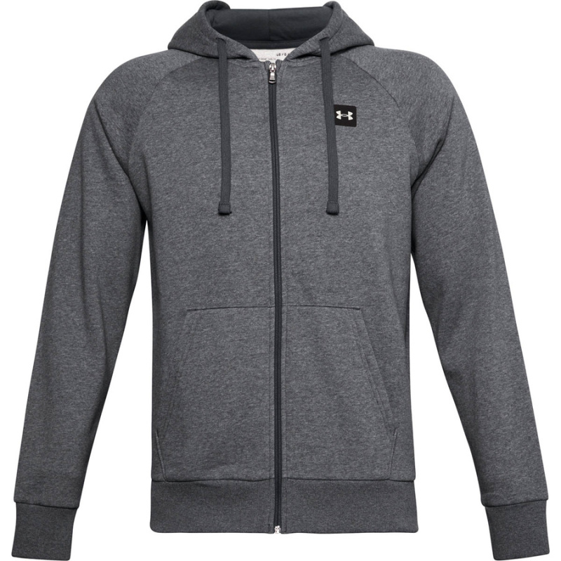 Pánská mikina Under Armour Rival Fleece FZ Hoodie Pitch Gray Light Heather S