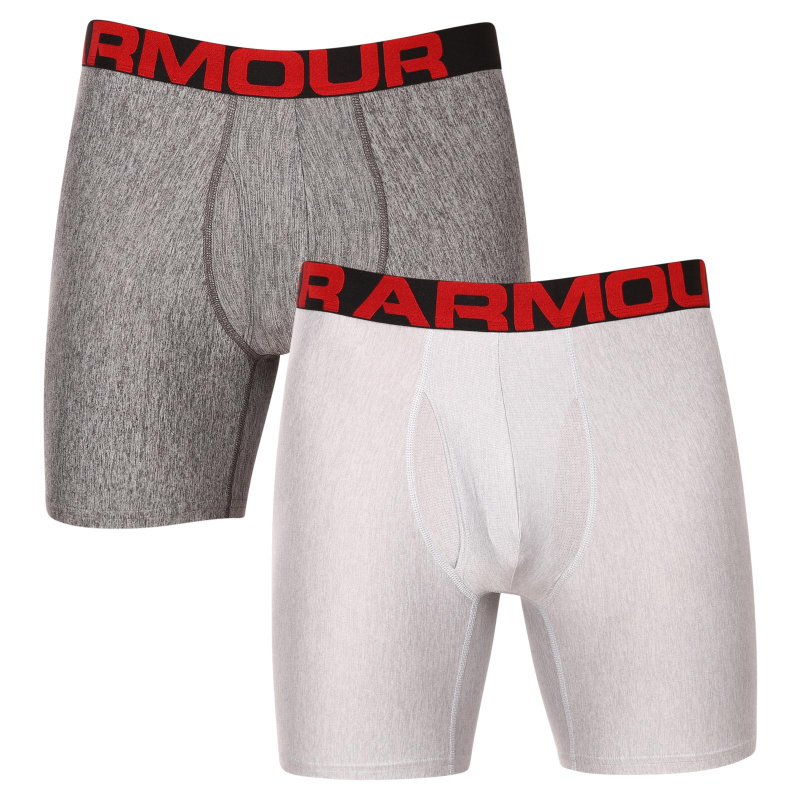 2PACK pánské boxerky Under Armour šedé (1363619 011) M, trenky / trenýrky