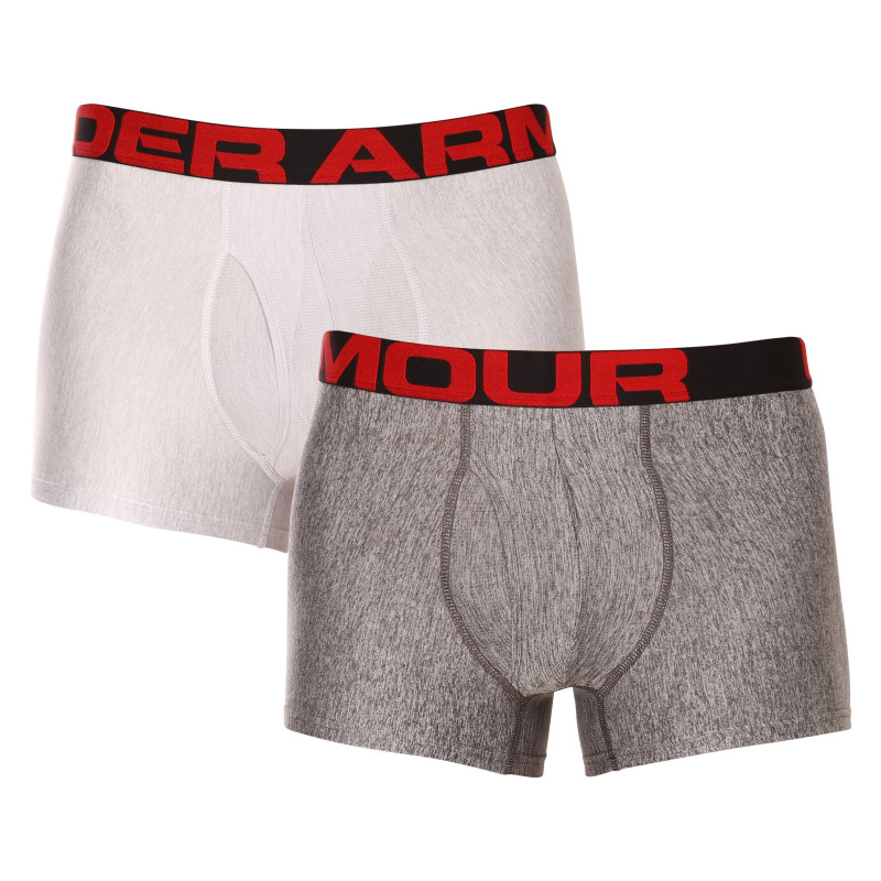 2PACK pánské boxerky Under Armour šedé (1363618 011) M, trenky / trenýrky