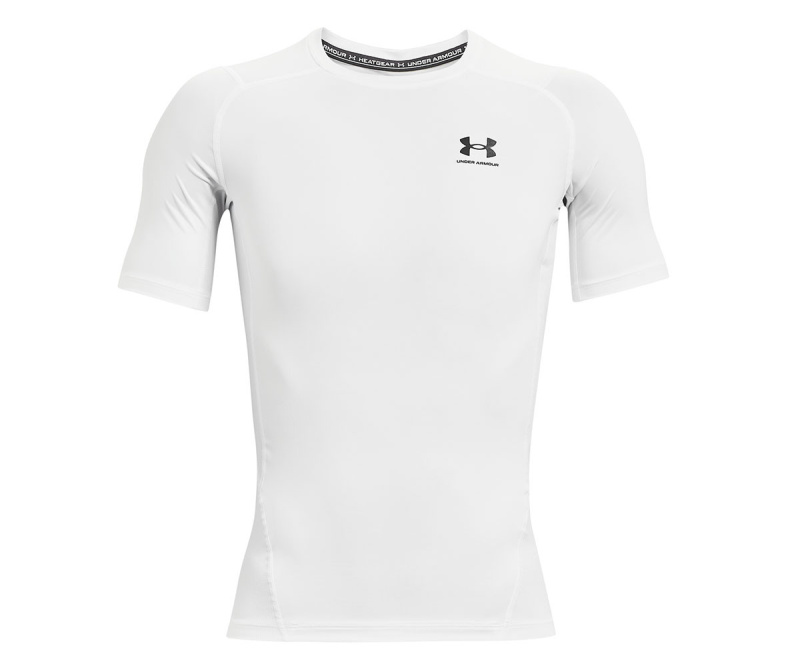 Pánské sportovní tričko Under Armour kompresní bílé (1361518 100) L