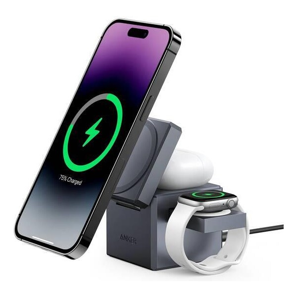 MagSafe bezdrátová nabíječka Anker 3in1 Cube MagGo