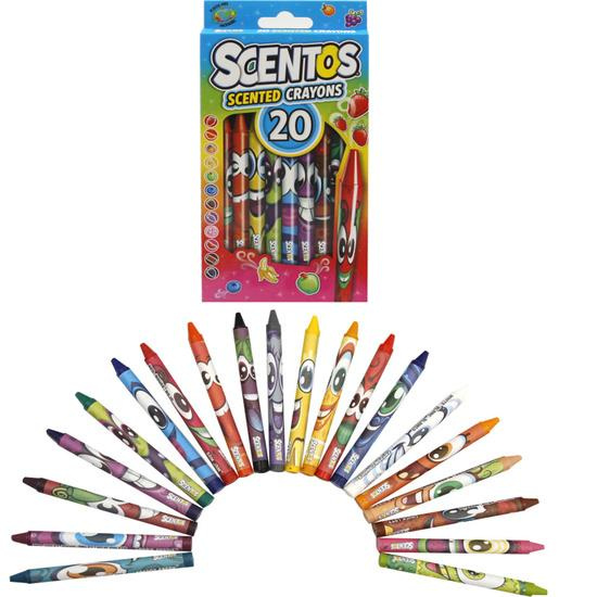 Alltoys Voskovky voňavé Scentos 20ks