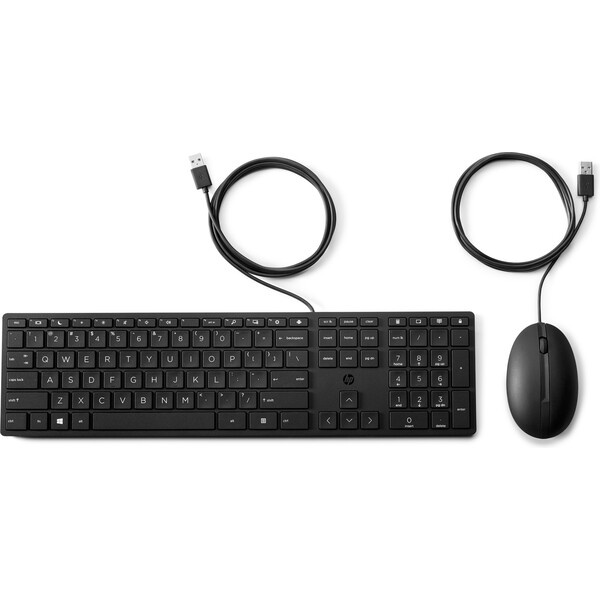 HP 320MK drátový set klávesnice s myší CZ/SK Černá